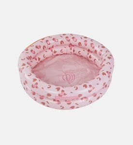 حوض سباحة للأطفال بطبعة جلد نمر بلون وردي