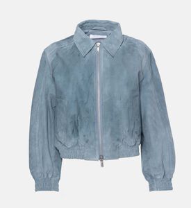 Sasaffy Suede Regular-fit Bomber Jacket