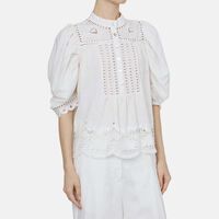 Romantic Richelieu Embroidery Blouse