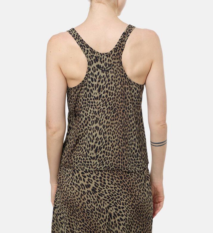 Zadig et Voltaire Leopard-print V-neck Top, Model View