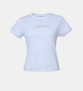 Crystal Embellished Logo T-shirt