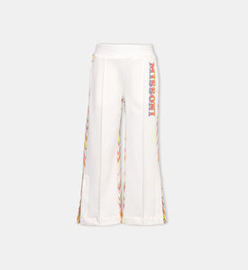 Embroidered Logo Flared Joggers