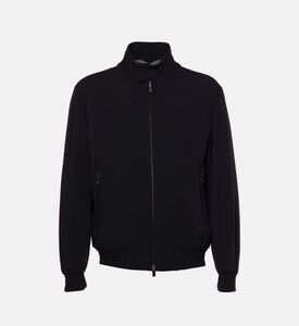 جاكيت برقبة عالية وسحاب إغلاق