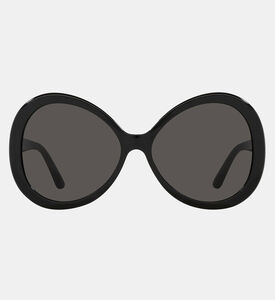 Oversized Round Frame Sunglasses 60