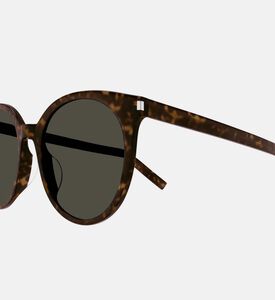 Acetate Round Tortoiseshell Frame Sunglasses 56