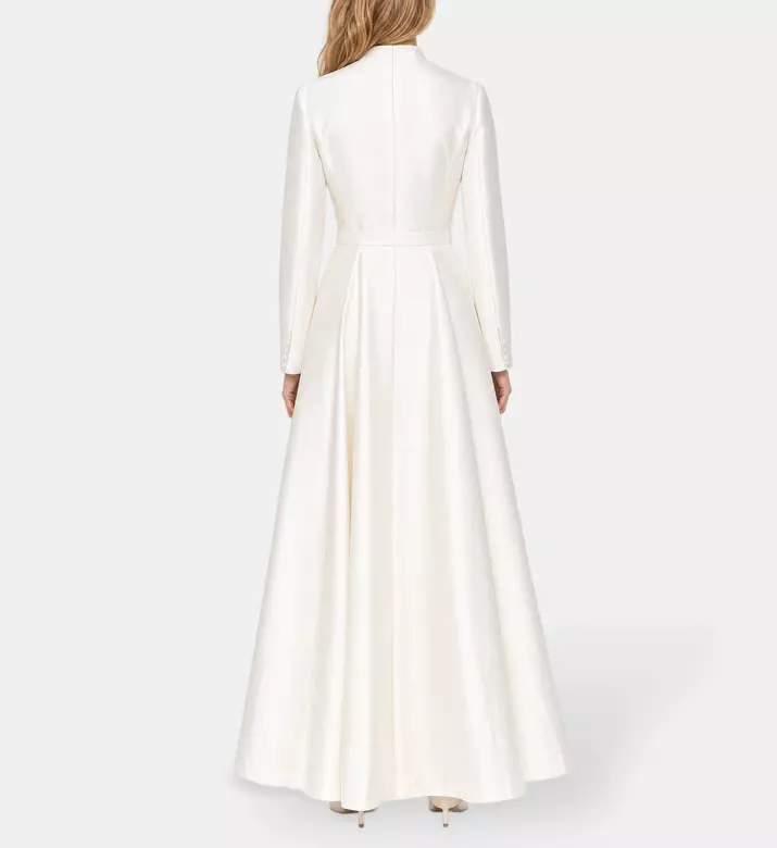 L Atelier Du Luxe Mikado Taffeta Gown, Model View