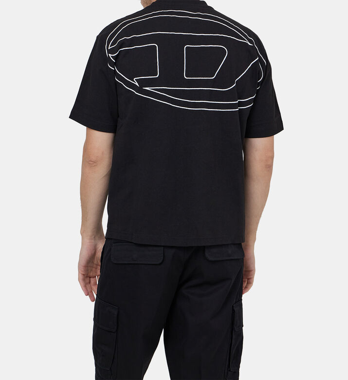 تيشيرت قطن بلوغو مطرز