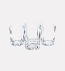 Home Deco and More Clear Stripes Tumbler, Clear, Packshot View