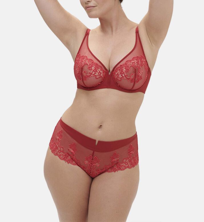 دانتيل شبكي مطرز ساجا قصير