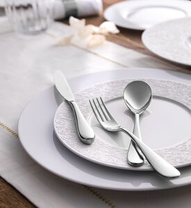 L Couture Wide Rim Dinner Plates - 28 Cm