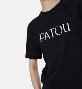 Patou Logo-print Crewneck T-shirt, Model View