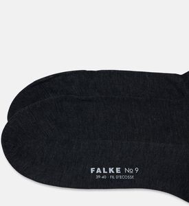 Falke Mid-calf Logo Printed Socks, Anthracite, 39-40, Packshot View