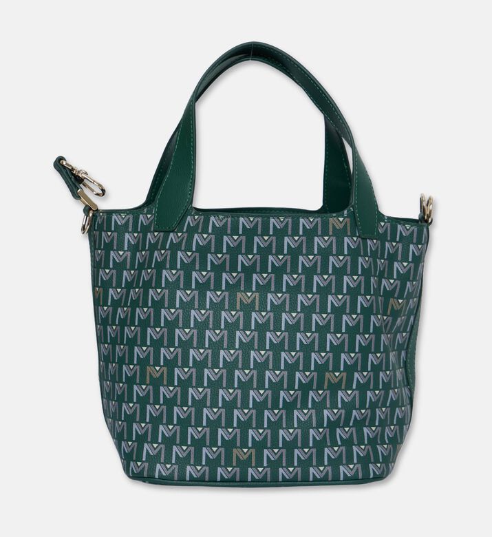 Maya.M Soft Monogram Mini Bucket Tote Bag, Khaki, Packshot View