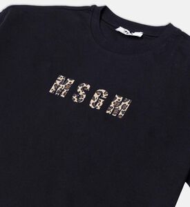 تيشيرت قصير الأكمام بطبعة حيوانات