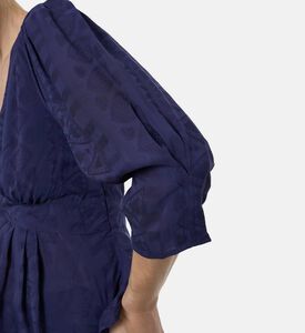 Ba and Sh Textured Long-sleeve Blouse, Model View