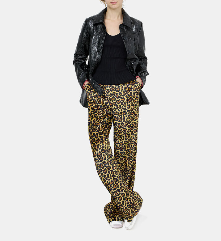 Vinyl Button-up Jacket
