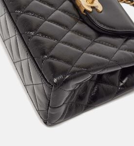 Chanel Black Quilted Leather Mini Kelly Bag Preowned Chanel Black Quilted Leather Mini Kelly Bag Preowned
