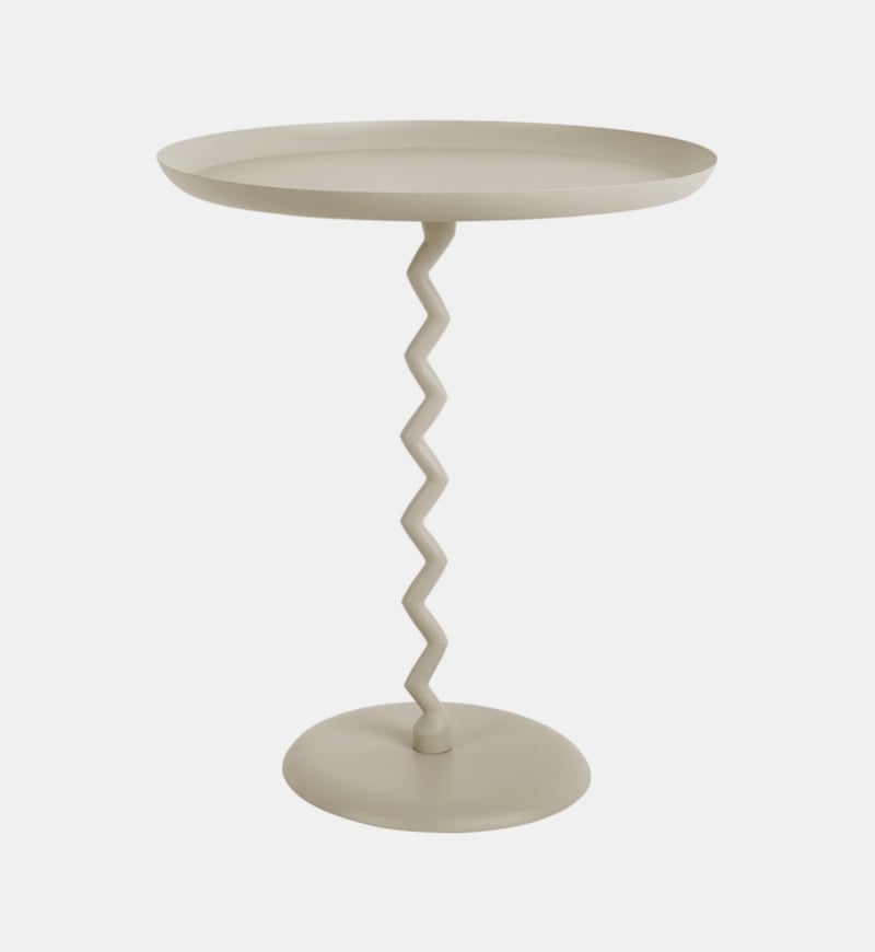 Zig-zag Monochrome Side Table