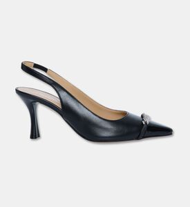 Baldinini Metal-detail Slingback Heels, Black, Eu-37, Packshot View