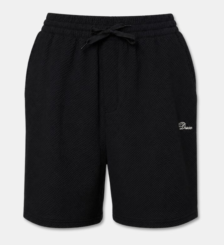 Les Deux Seersucker Swim Shorts, Black, L, Packshot View