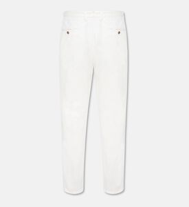 Carter and White Adam Buttoned Trousers, White, Xxl, Packshot View