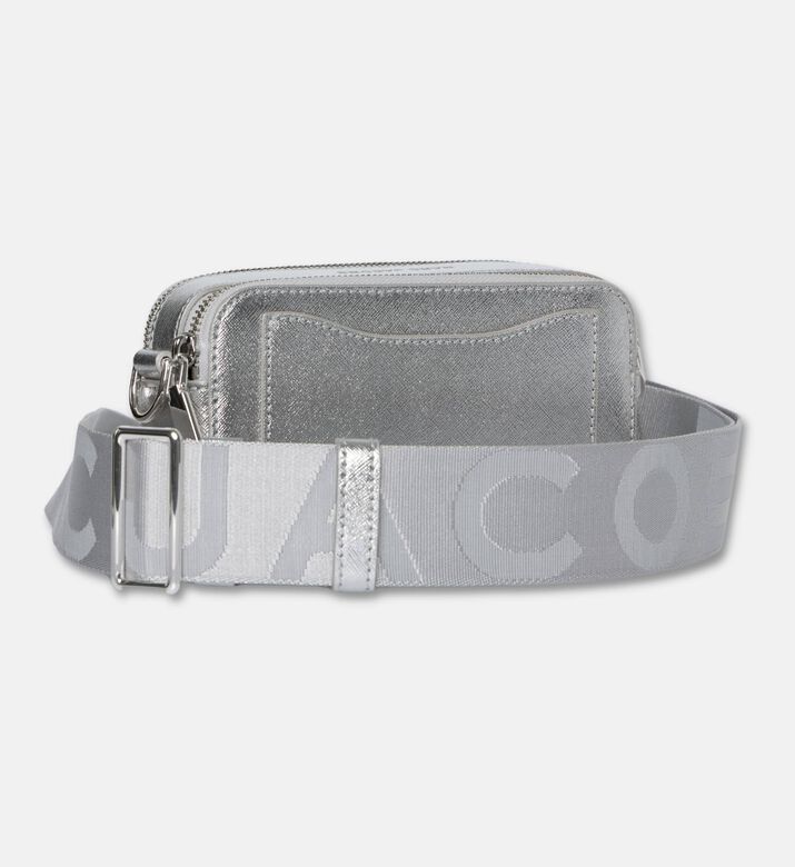 Marc Jacobs The Leather Metallic Snapshot Dtm, Silver, Packshot View