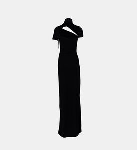 Draped Cut-out Maxi Dress