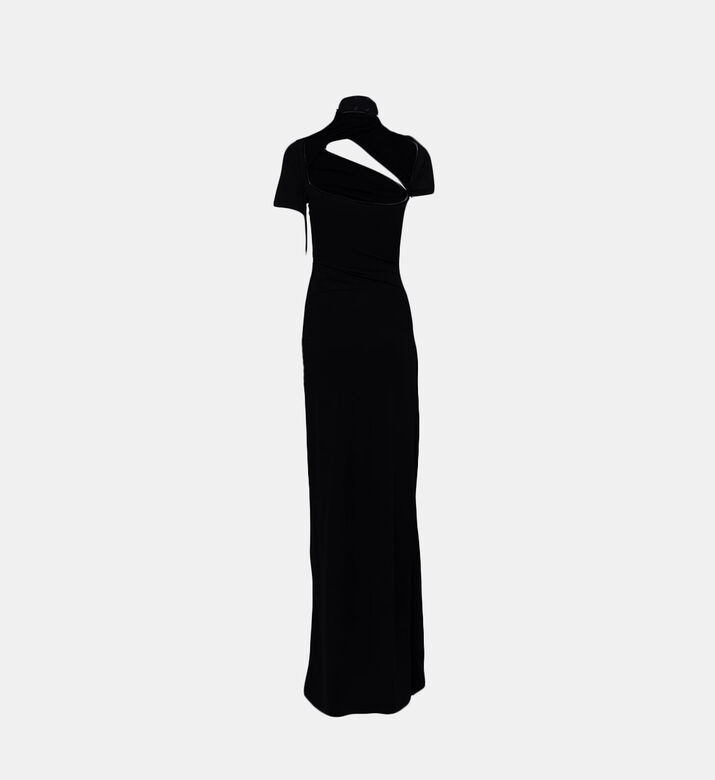 Draped Cut-out Maxi Dress