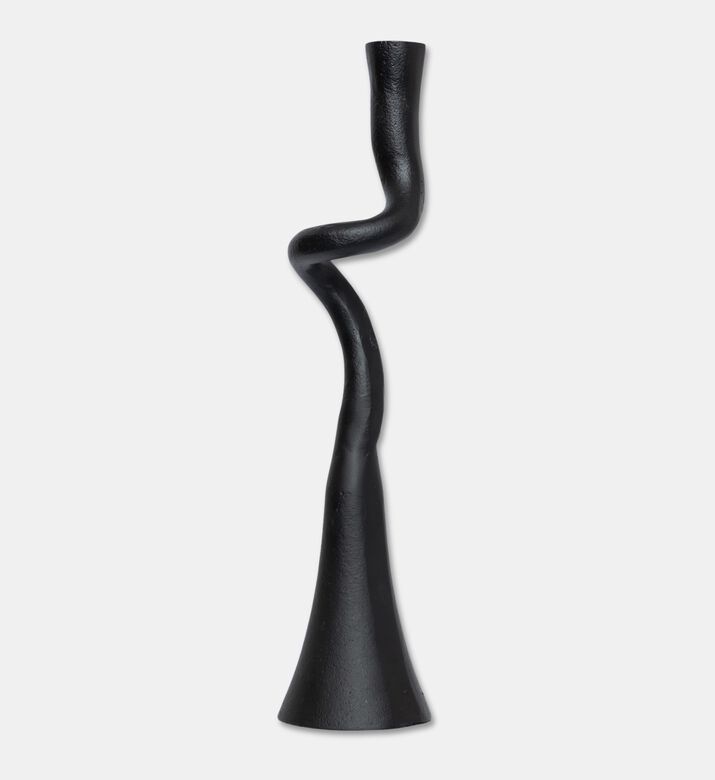 Home Deco and More Curved Single Taper Candle Holder, Packshot View