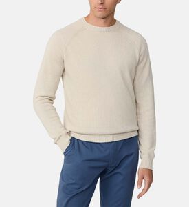 Textured Knit Crewneck Sweater