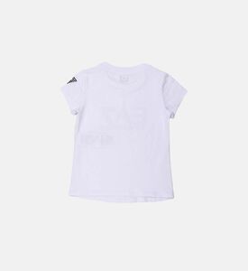 Cotton Round-neck Logo-print Top