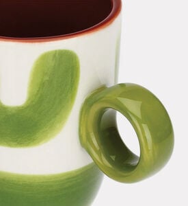 Thun Mug Spots Blue Attimi, Green, Packshot View