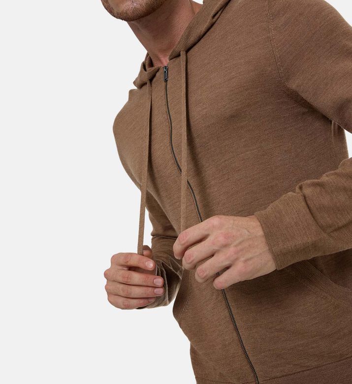 Zadig et Voltaire Long-sleeve Hooded Jacket, Model View Zadig et Voltaire Long-sleeve Hooded Jacket, Model View