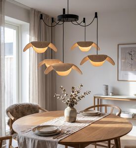 Umage Forget Me Not Oak Wood Pendant Lamp, Camel, Packshot View