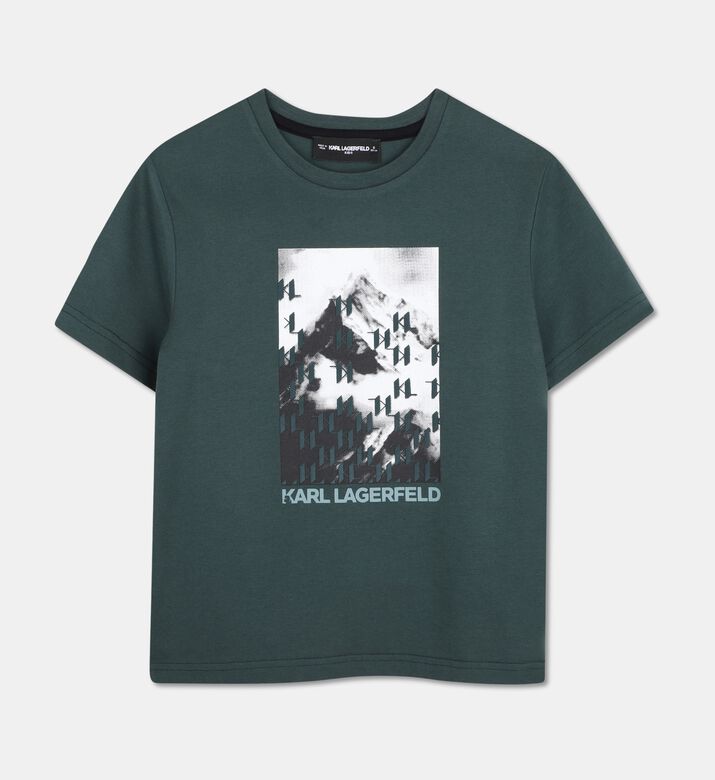 Karl Lagerfeld Short-sleeve Graphic Logo T-shirt, Packshot View