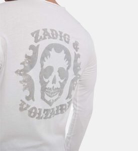 Zadig et Voltaire Button-detail V-neck Long-sleeve Top, Model View