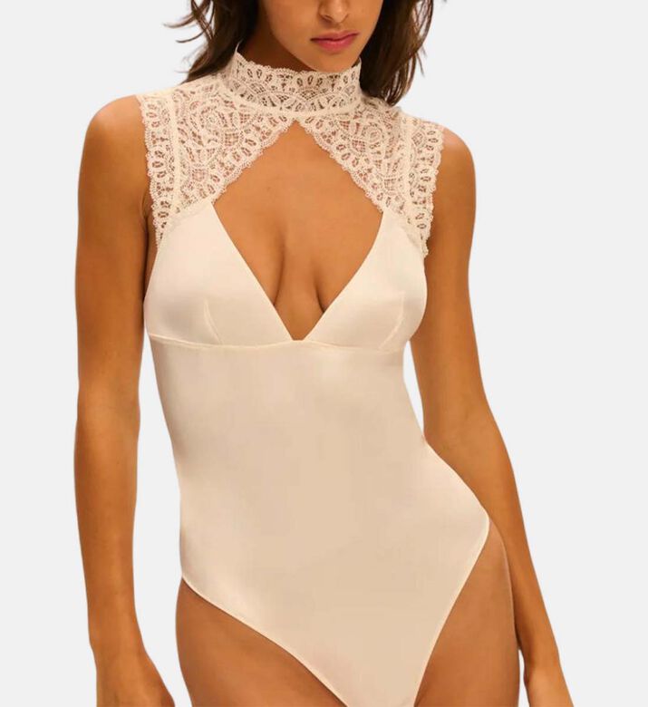 Symphonie Embroidered Bodysuit