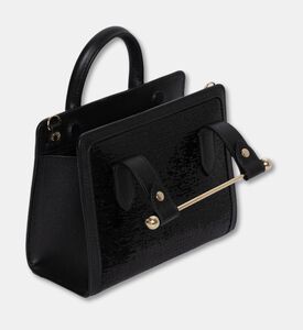 Strathberry Nano Tote Sequin Bag, Black, Packshot View