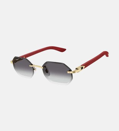 Geometric Rimless Sunglasses 54