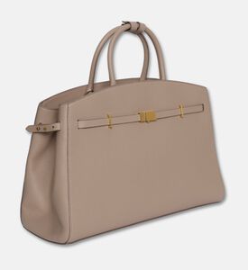 Demellier The Hudson Leather Handbag, Taupe, Packshot View