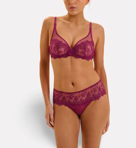 Simone Perele Plunging Underwired Bra, Pink, 100, D, Model View