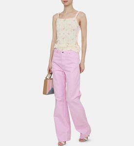 بنطال غير رسمي بساق مستقيمة