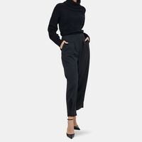 Eva Wool Buttoned Ankles Trousers
