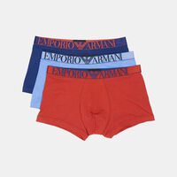 Contrasted Logo-waist 3-piece Boxers Set