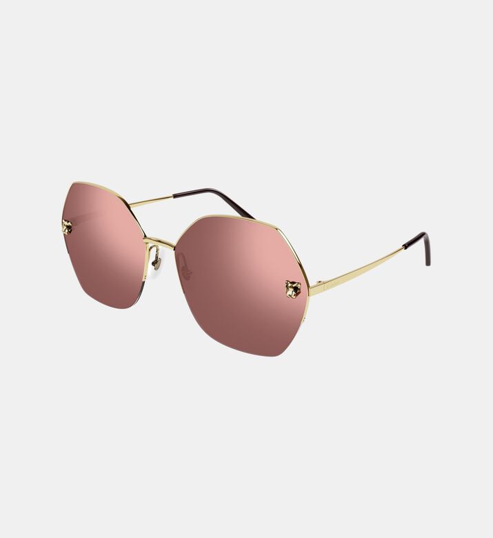 Rectangle Drilled Lense Sunglasses 63