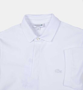 Cotton Ribbed-collar Polo Shirt