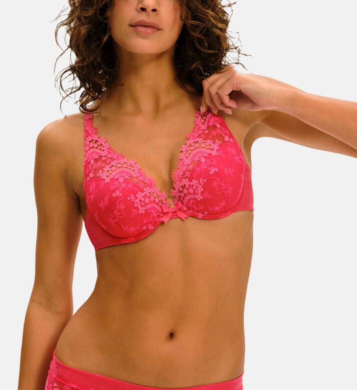 حمالة صدر مطرزة بفتحة عنق في