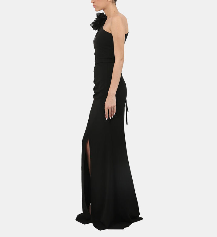 Floral-detailed Long Dress Floral-detailed Long Dress