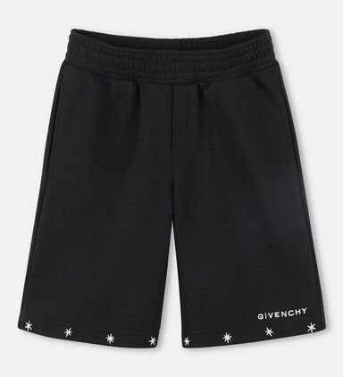 Embroidered Logo Fleece Shorts