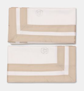 Philipp Plein Stripe Pattern Double Bed Set, White, 240x220-cm, Packshot View